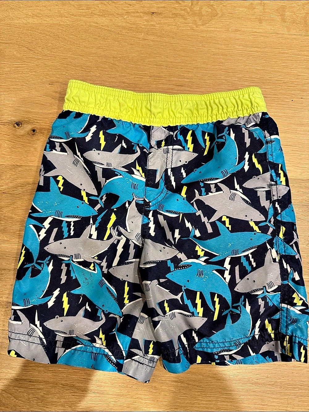 Place Boys Swim Trunks Animal Print Blue & Green Size 3T
